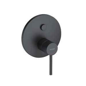 Kludi BOZZ Wannenarmatur Unterputz, Schwarz Matt. Wannenfüll- und Brausebatterie.