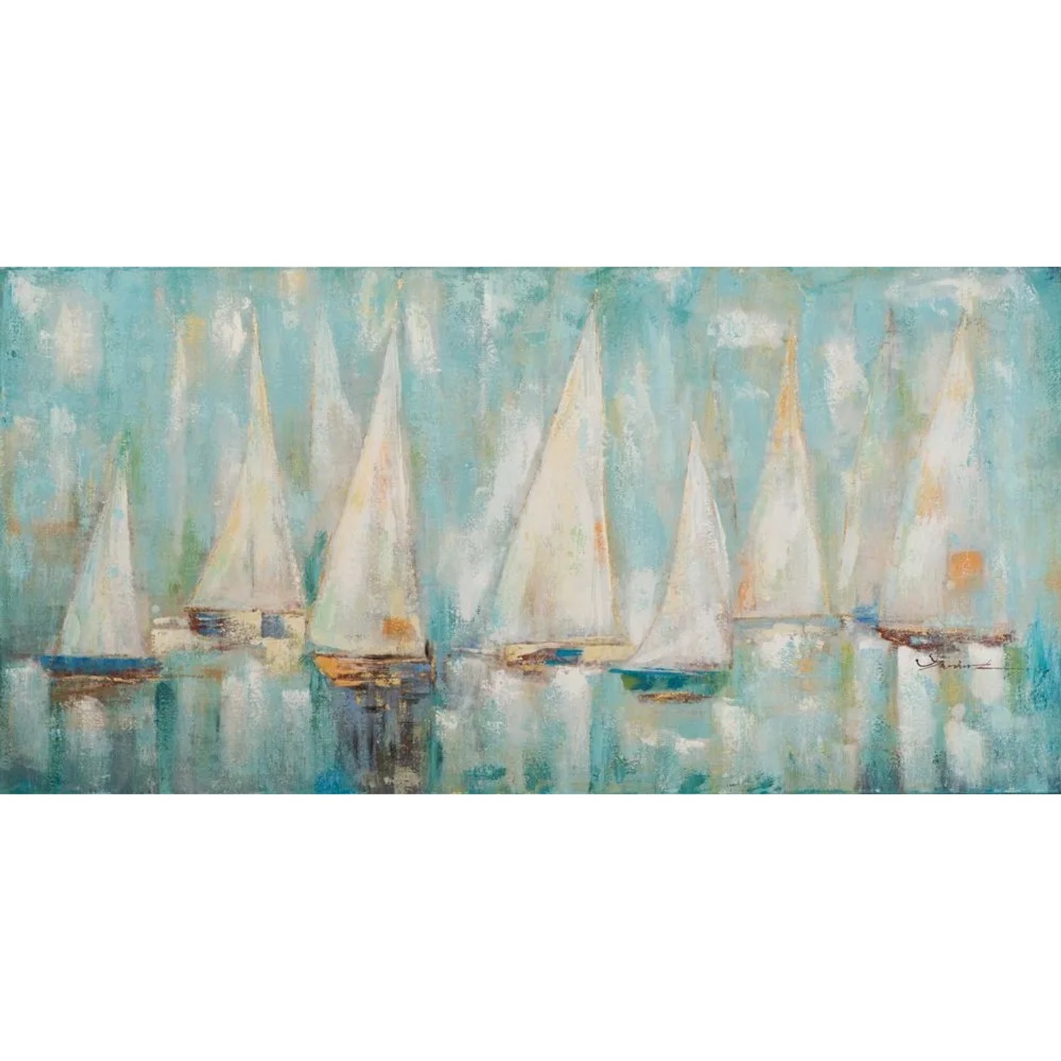 Art Universe Leinwandbild Segelregatta 70 x 140 cm