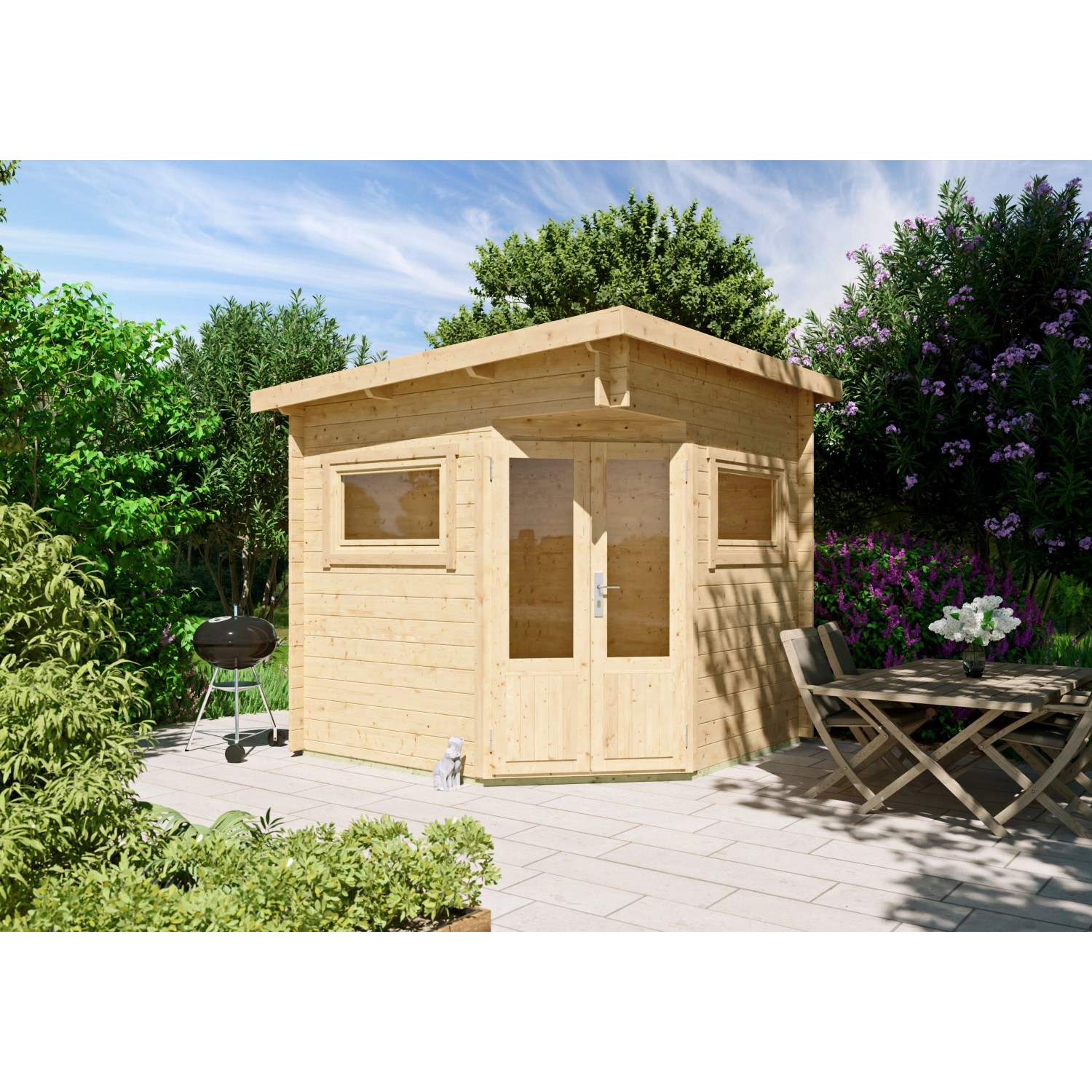 Fjordholz 5-Eck Gartenhaus Modell Leva 2A