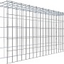 Gabiona Anbaukorb Typ 4, 50x100x20cm, Maschenweite 5x10cm, aus verzinktem Drahtgitter.