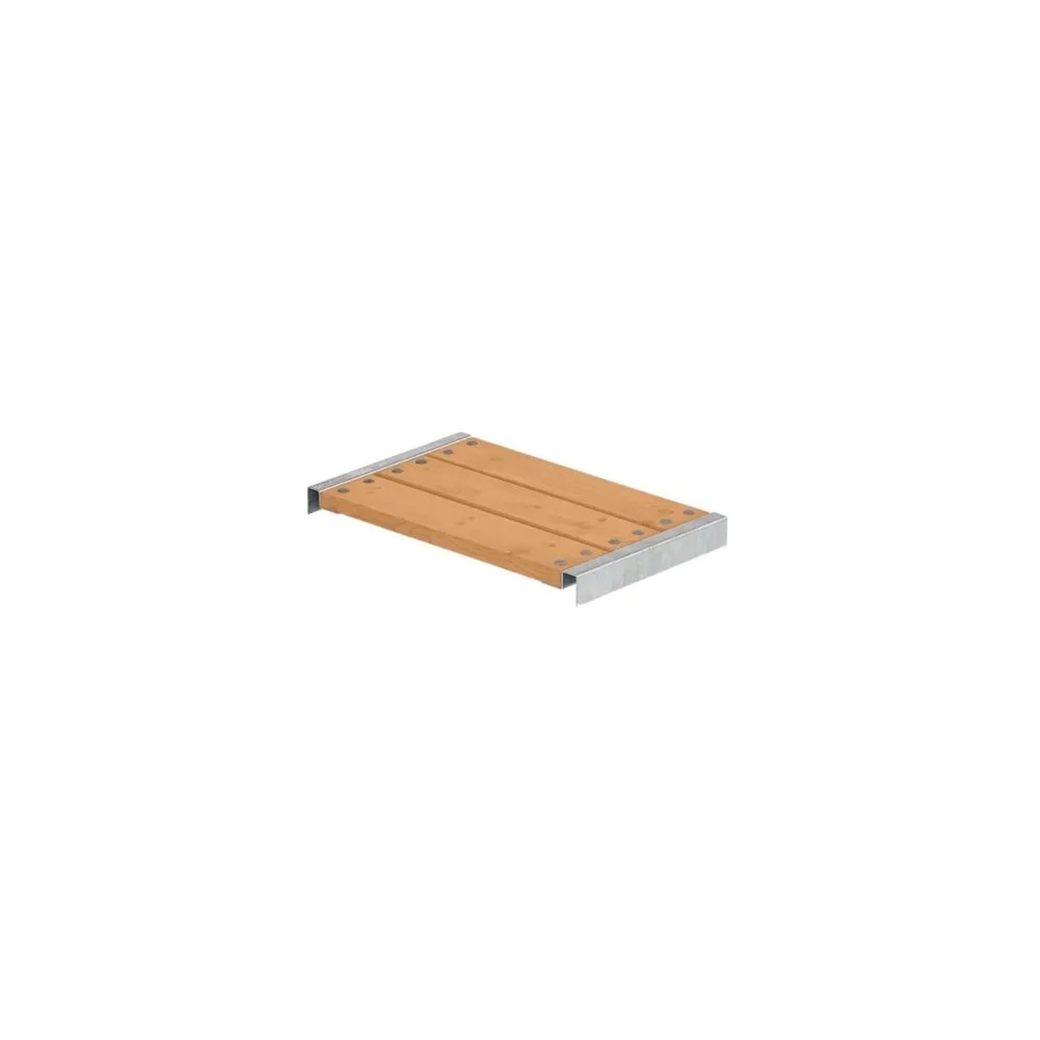 PLUS Bank für Cubic Pipe 60x375 cm Lärche Gartenzubehör Hochbeet Zubehör