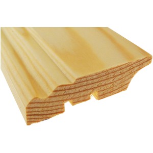 Kiefer Sockelleiste, 70x19x2400mm, aus massivem Holz für harmonische Raumabschlüsse.