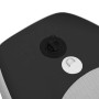 Detailaufnahme: Schwarzes, aufblasbares SUP-Board von vidaXL mit Ventil und D-Ring.