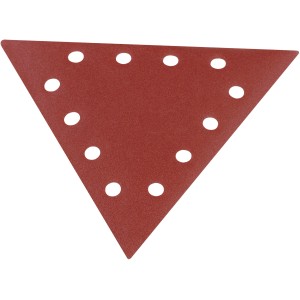 Scheppach Schleifpapier dreieckig, 10-teilig, Körnung K180, für Trockenbauschleifer.