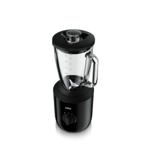 Schwarzer Braun PowerBlend3 JB 3150 BK Standmixer aus Glas, 800 Watt, für die Küche.