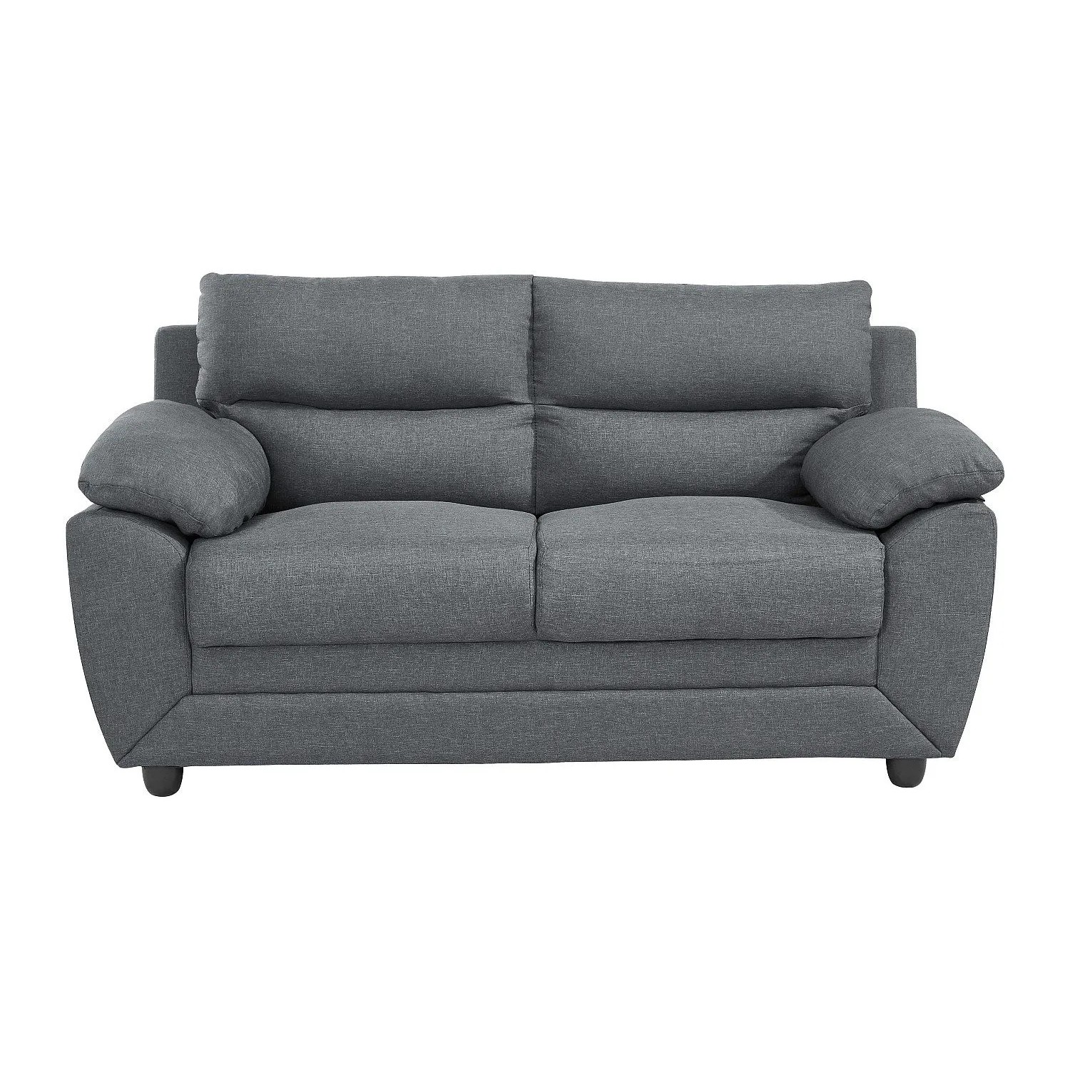 Vente-unique Sofa Ohne Schlafmöglichkeit Manoa Anthrazitgrau 163 cm