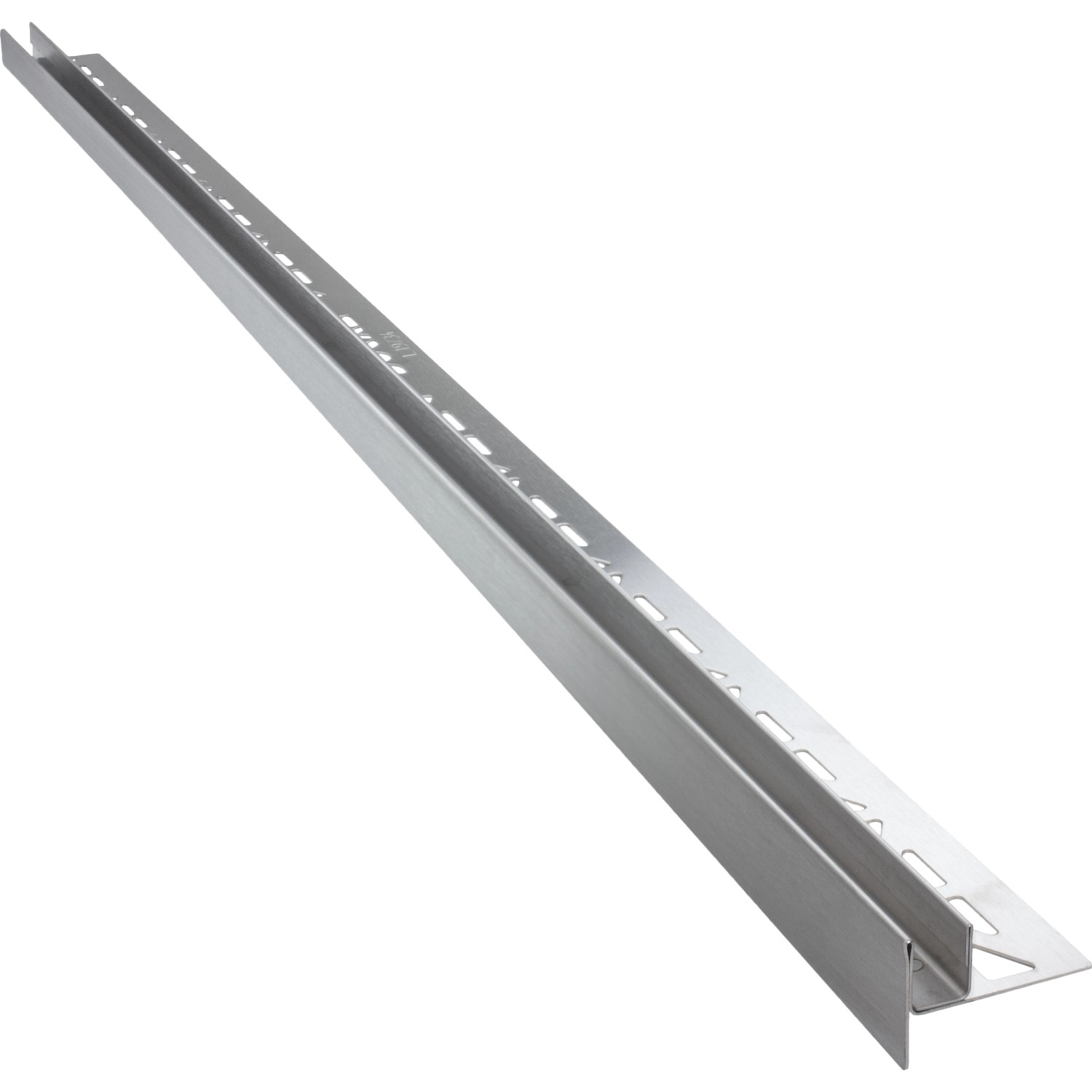 Dural Glas-Gefällekeil Shower-GK Links, 98cm, zur Glasaufnahme am Boden. Edelstahl Fliesenschiene.