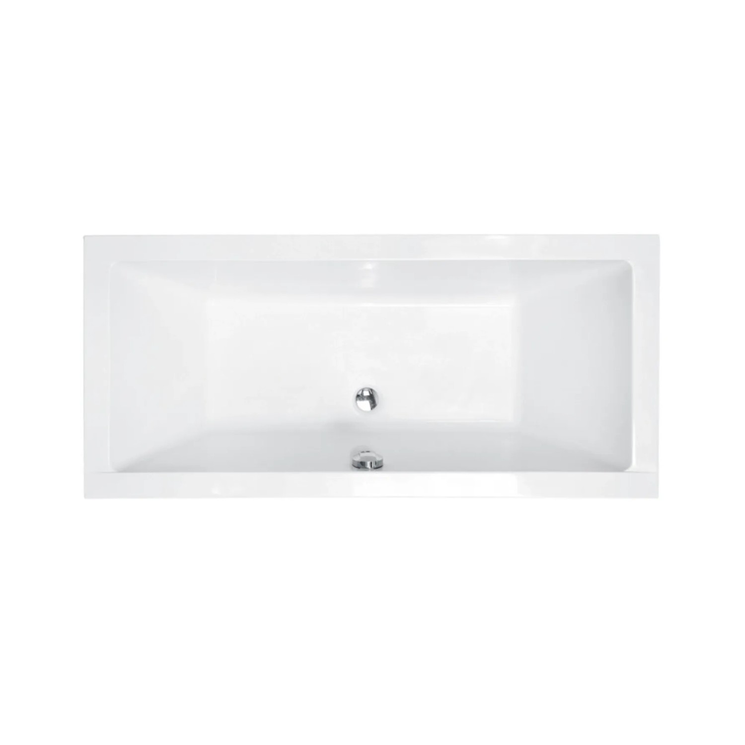 Bad Land Badewanne Rechteck QUADRO 190x90 + Acrylschürze + Kopfstütze KODI Ablauf Füße