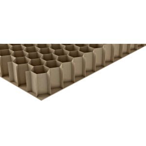 Fermacell Estrich-Wabe, 60mm dick, zur Trockenschüttung für Schall- und Wärmedämmung.