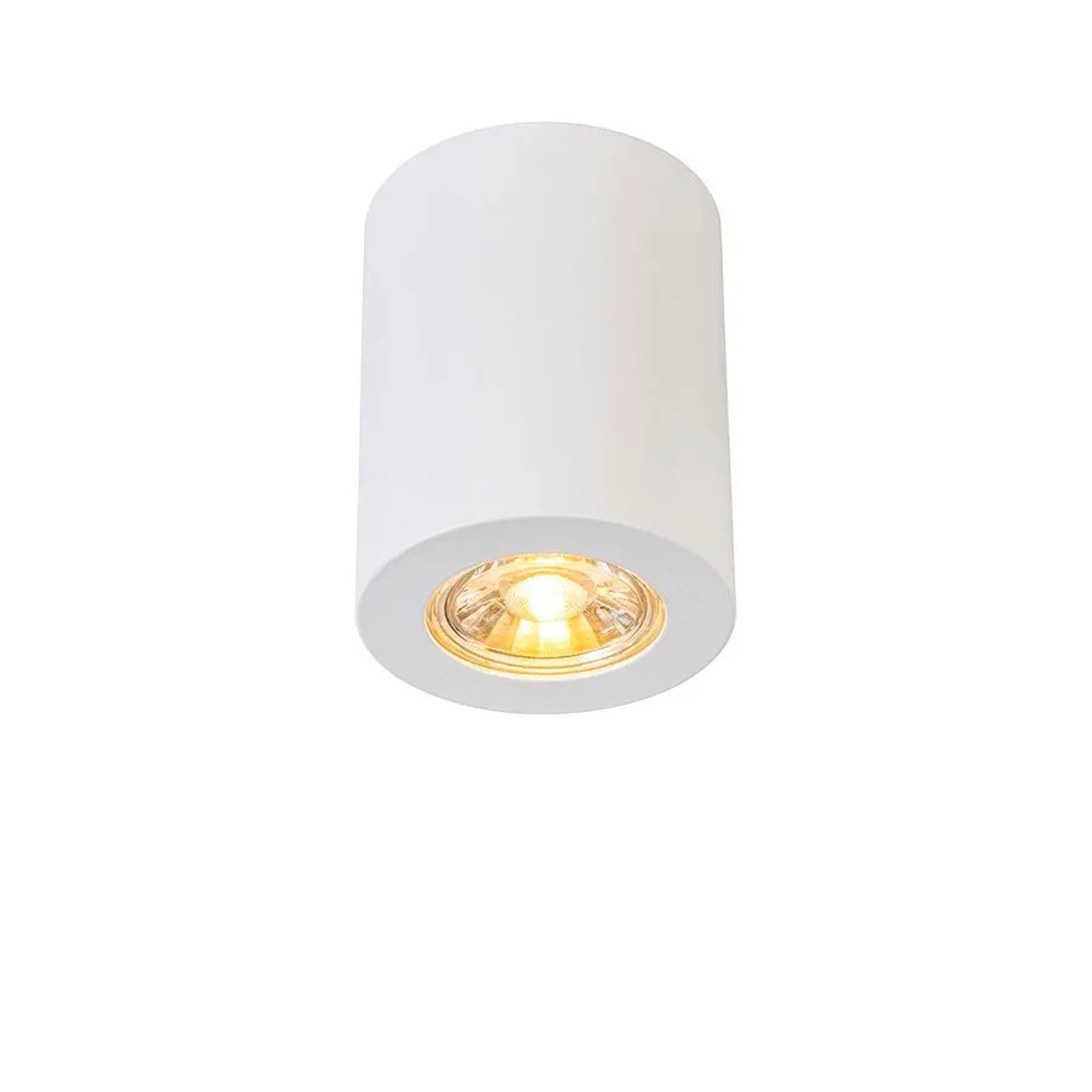 QAZQA Moderner Aufbaustrahler Weiß 7,5cm GU10 50mm Tuba