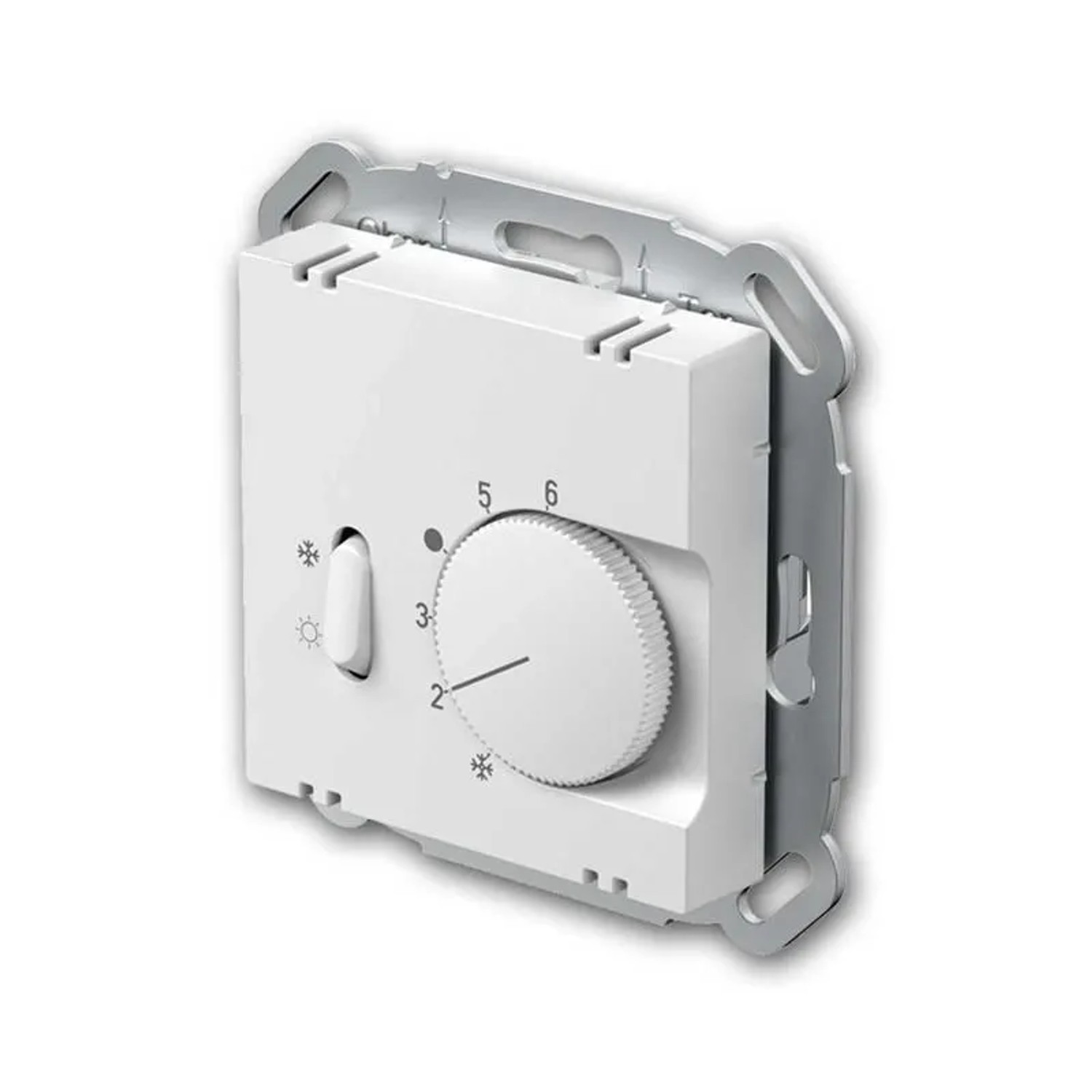 TEM LOGIQ Thermostat Schalter Weiß ohne Rahmen