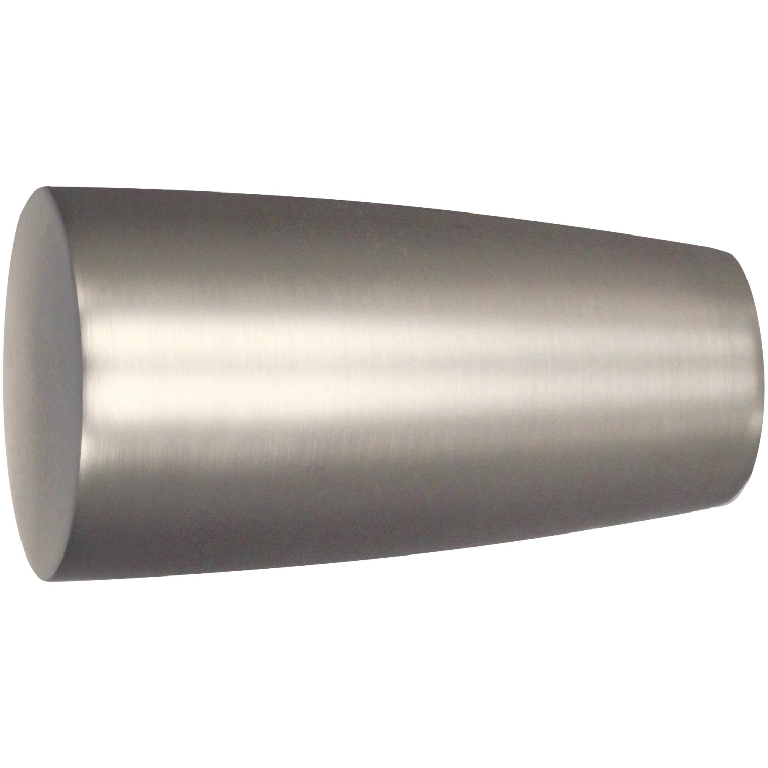Mydeco Gardinenstange-Endstück Noble Edelstahl-Optik Ø 2,5 cm
