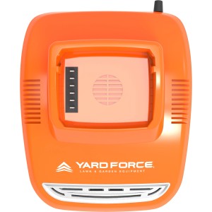 Yard Force Ladegerät AL M25C für 60V Akkus, orange. Akku-Ladegerät für Lithium-Ionen Akkus.