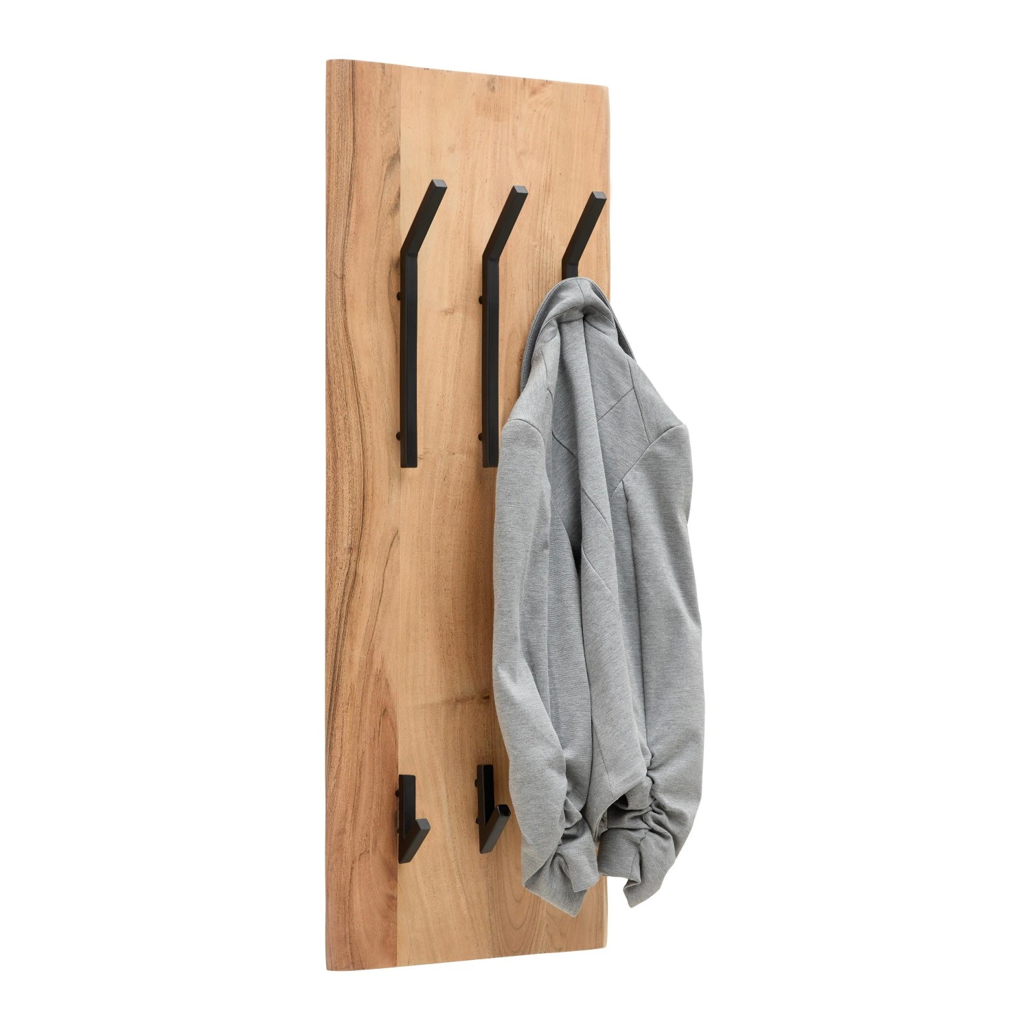Mömax Wandgarderobe Rivera 6 Schwarz/Akaziefarben