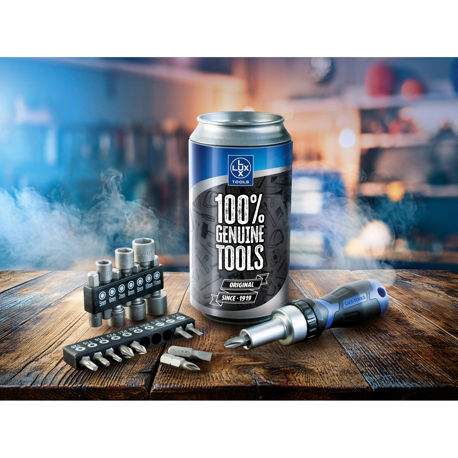 LUX-TOOLS Werkzeugdose 18-teilig