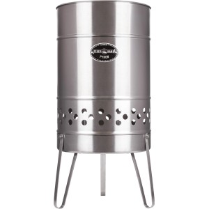 Feuerhand Pyron Feuertonne aus Edelstahl, 25 l, für Lagerfeuer im Garten.