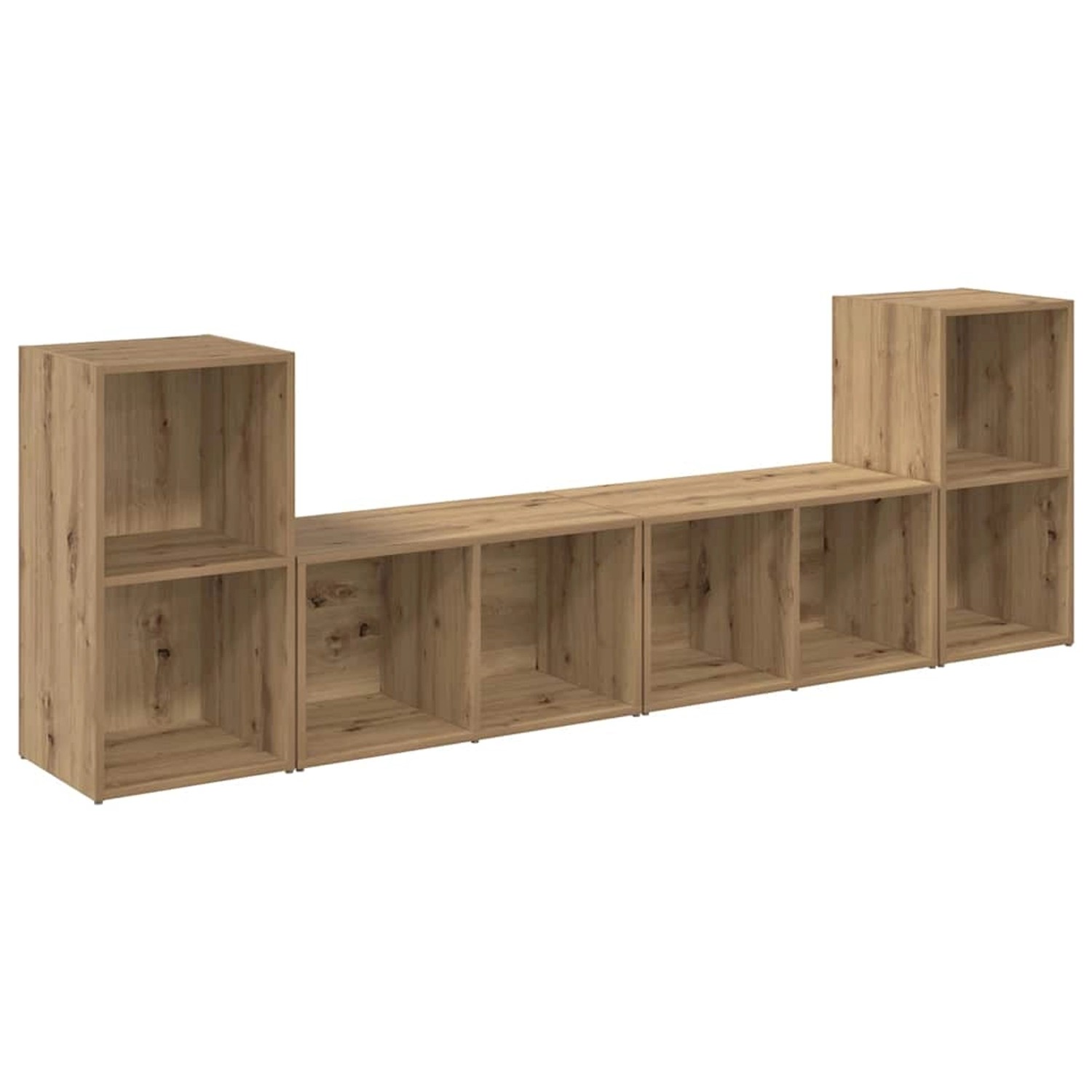 vidaXL TV-Schrank-Set 4-Tlg Artisan-Eiche 37 x 35 x 72 cm 3393530 günstig online kaufen
