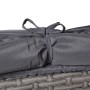 Detailaufnahme: Anthrazitfarbene Polster der Garden Pleasure Relax-Lounge Saint-Tropez.