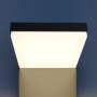 Moderne, schwarze Arcchio LED Außenwandleuchte Yolena aus Aluminium, 1-flammig.