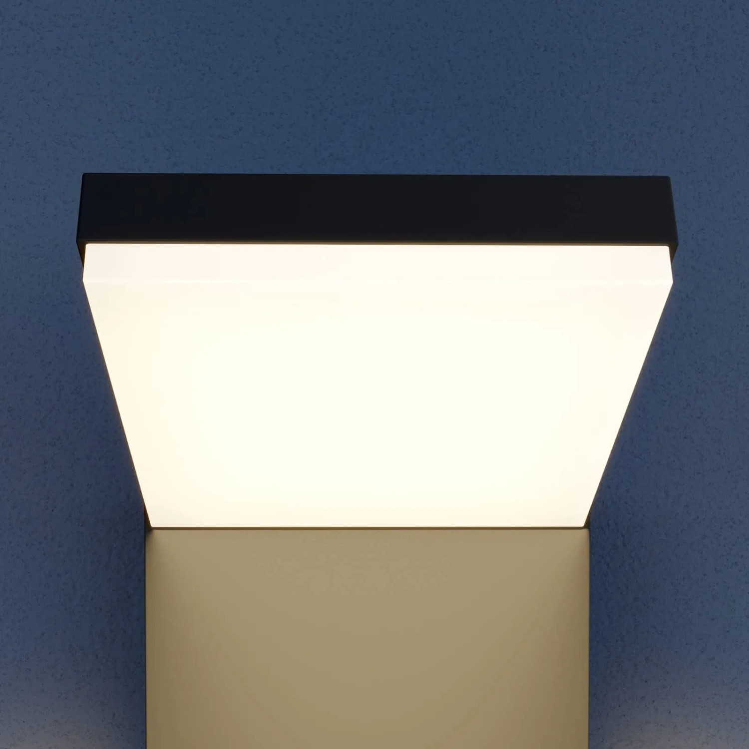 Moderne, schwarze Arcchio LED Außenwandleuchte Yolena aus Aluminium, 1-flammig.