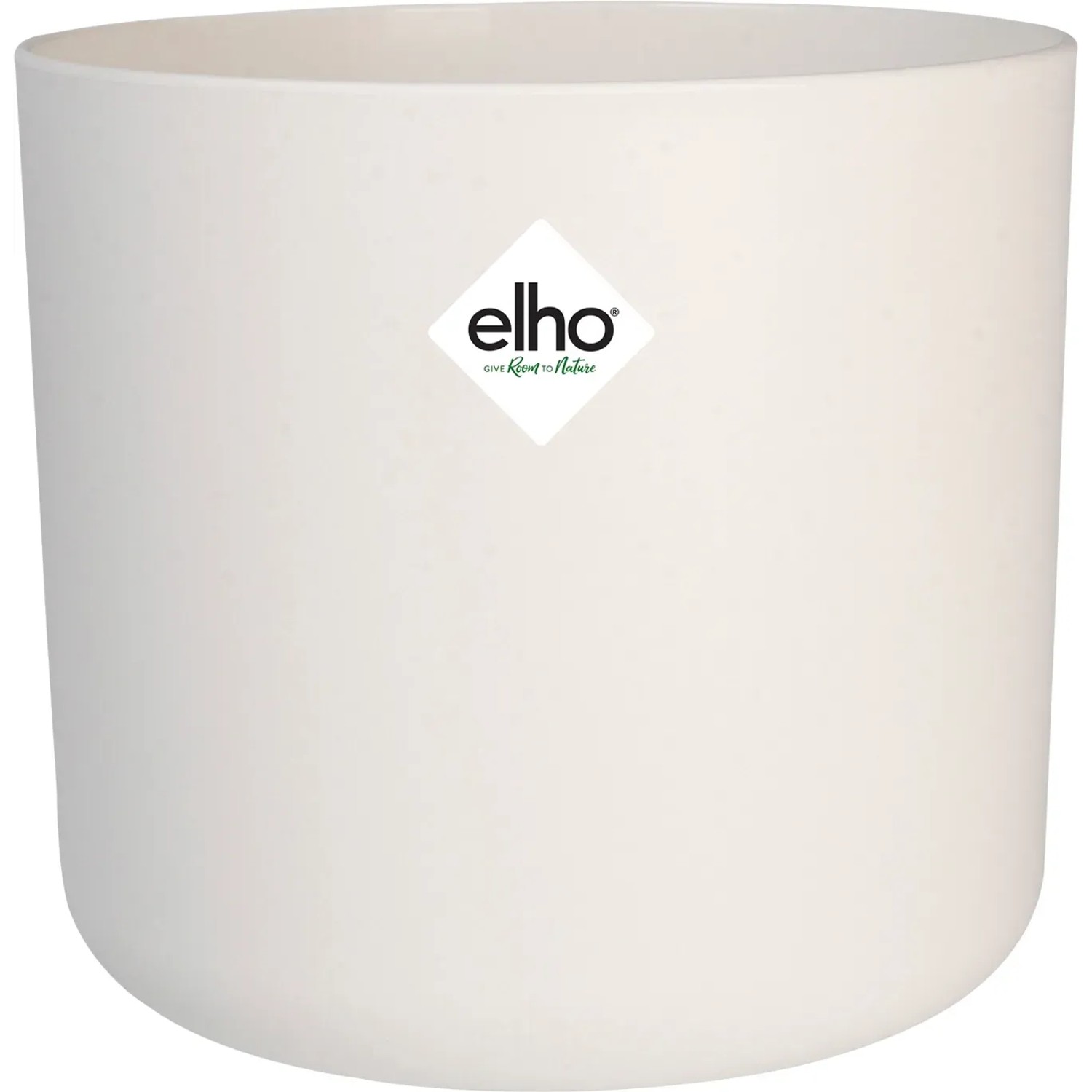 Weißer, runder Elho Blumentopf B.For Soft (Ø 13,8 cm) für Zimmerpflanzen.