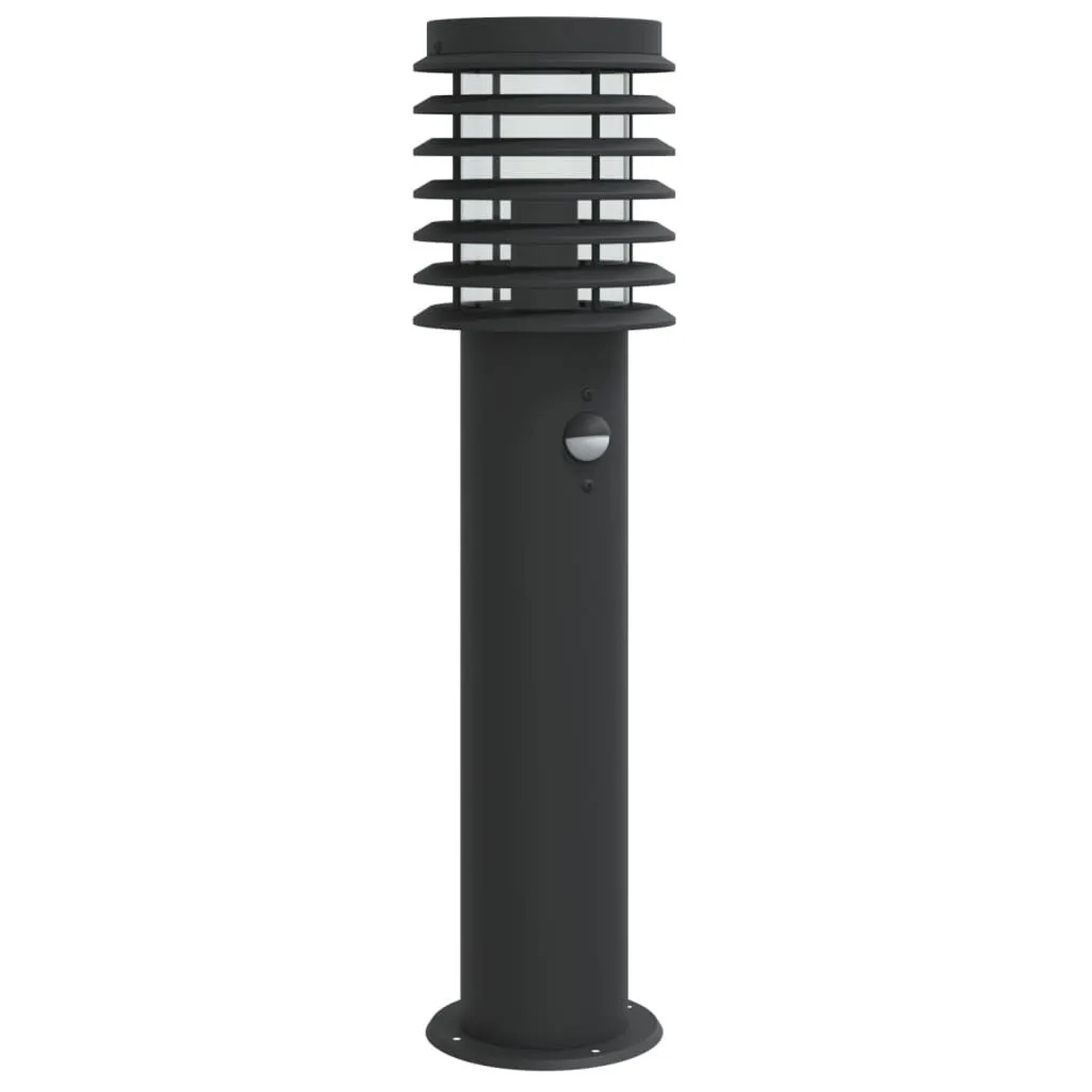 vidaXL Wegeleuchte mit Bewegungsmelder Schwarz 60 cm Edelstahl 4006369
