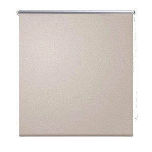 Beige Verdunkelungsrollo, 160x230 cm, für Fenster. Blickdichtes Rollo mit Kettenzug.