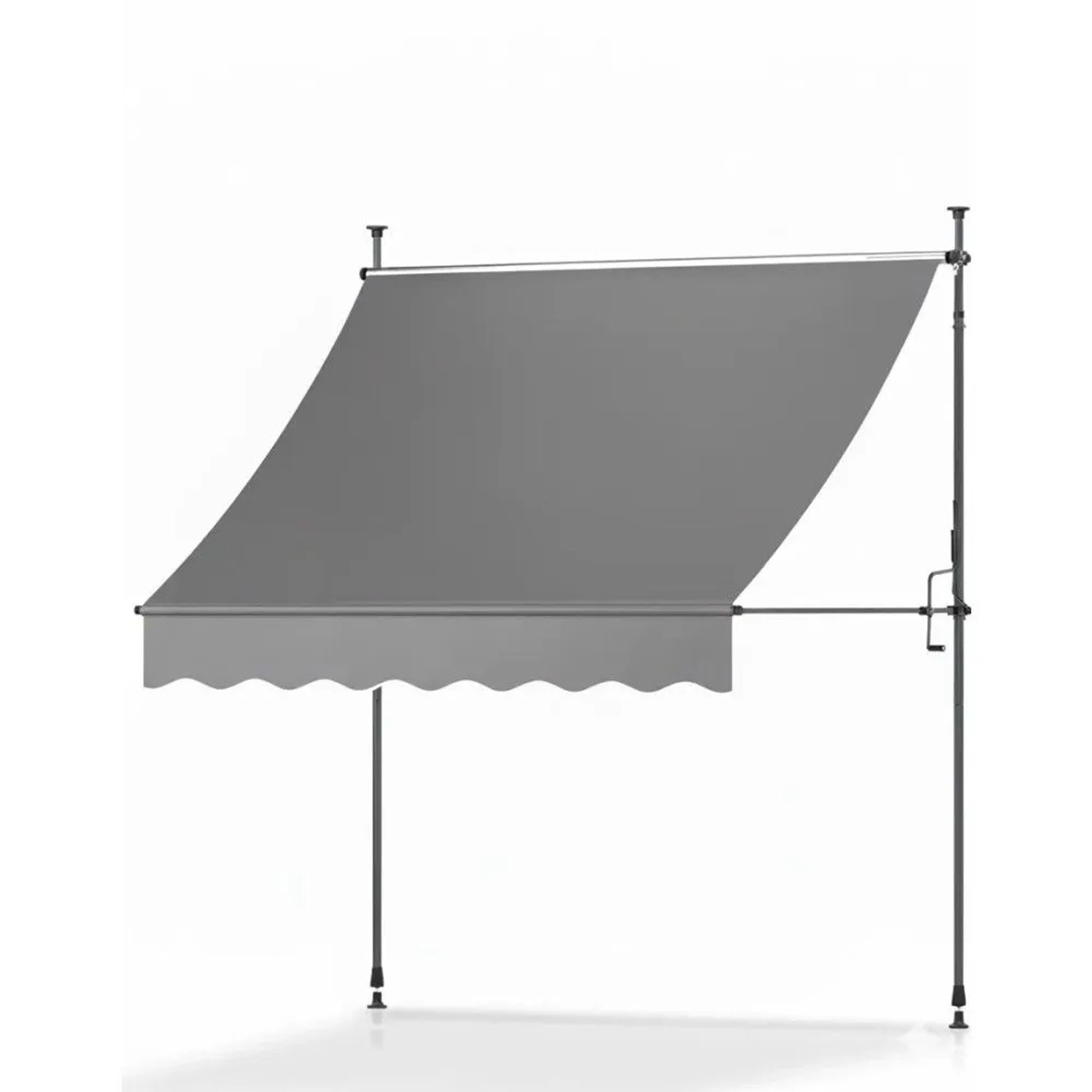 Sol Royal Klemmmarkise 4m Breit ohne Bohren SolVision BM3 Anthrazit
