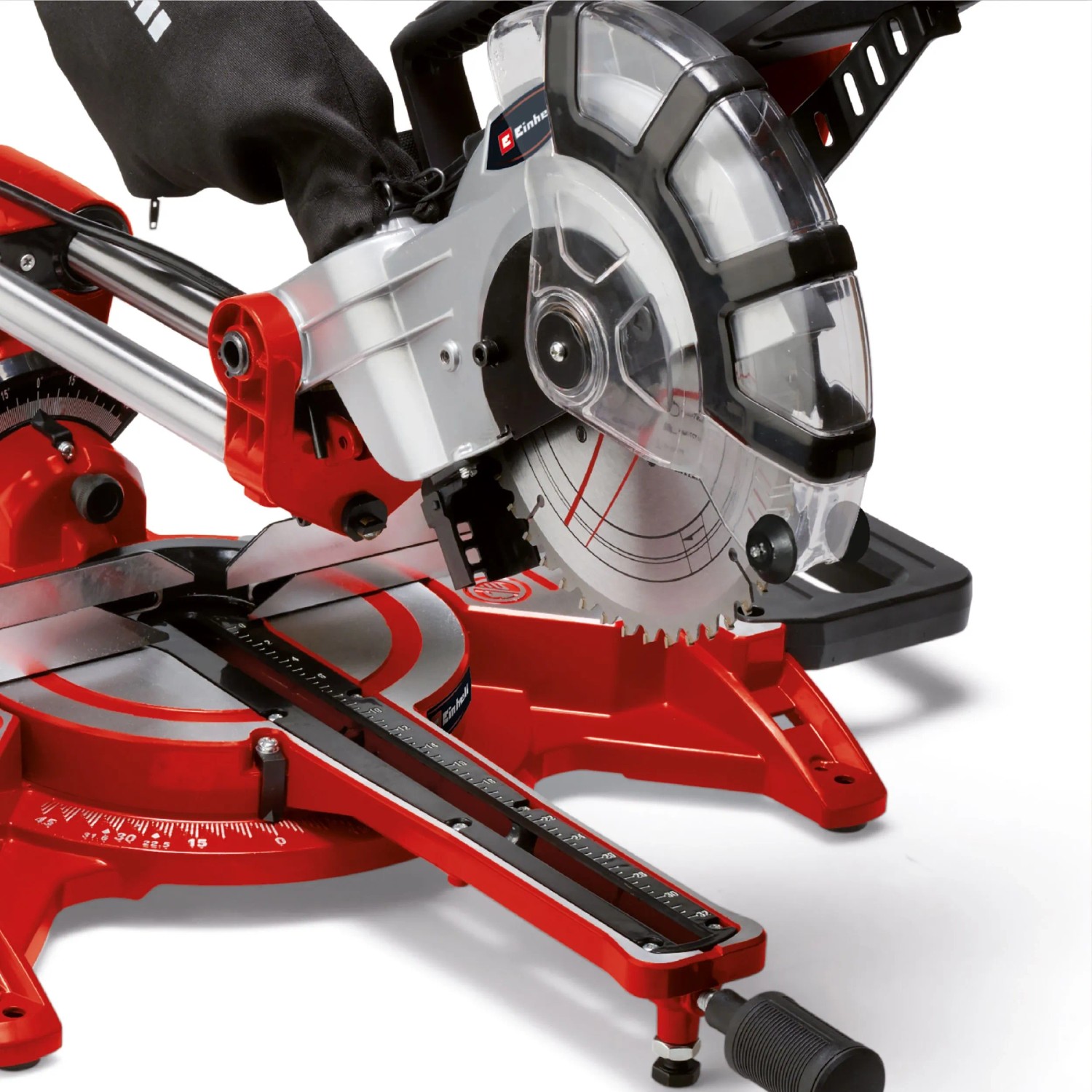 Einhell TC-SM 2131/1 Dual Zug-Kapp-Gehrungssäge in Rot und Silber