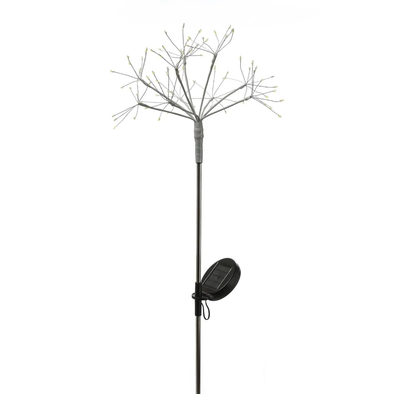 Marelida LED Solarstab Feuerwerk Gartendeko Gartenstecker 80cm Solarleuchte Sensor Weiß