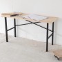 rikta Werkbank 159 cm mit Holzplatte und schwarzem Stahlgestell. Ideal für Werkstatt und Hobby.