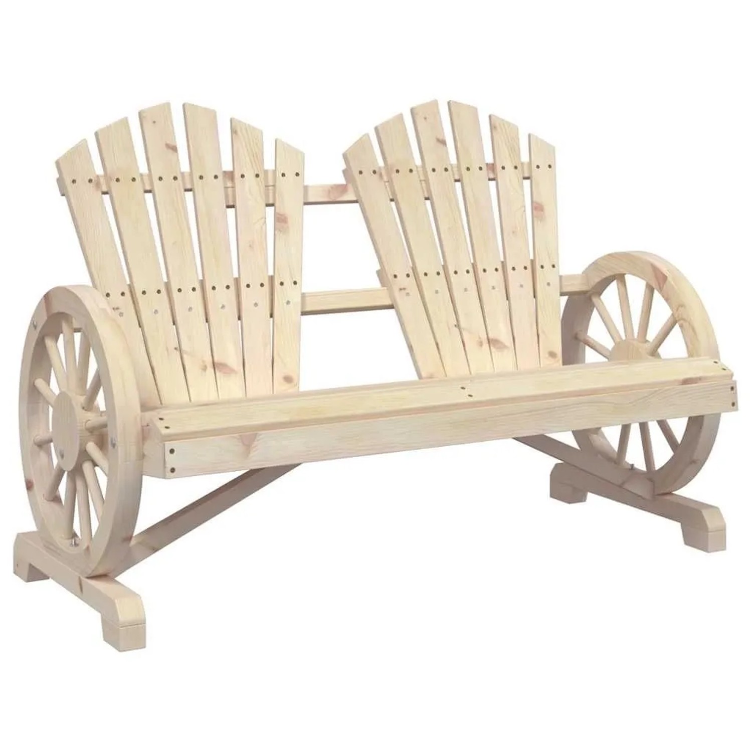 vidaXL Adirondack-Gartenstuhl 2-Sitzer Massivholz Tanne 365095