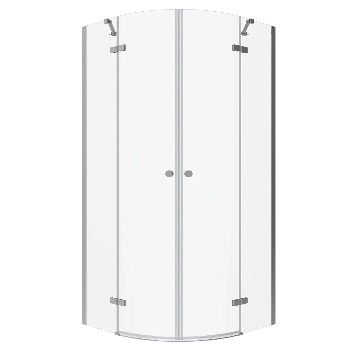 Aquabatos 80 x 80 cm Runddusche Duschkabine Viertelkreis Duschabtrennung Sc günstig online kaufen