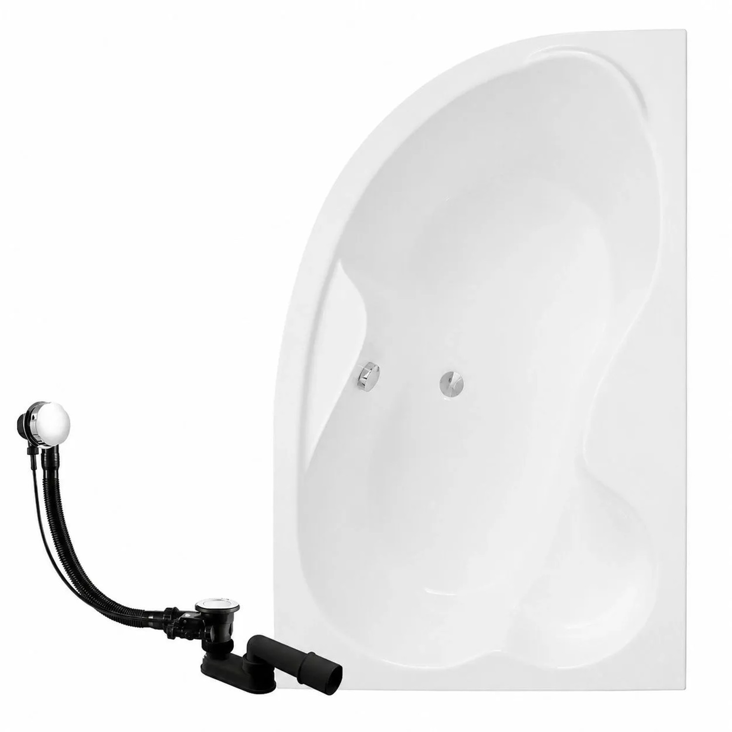 KOLMAN Badewanne Eckwanne 160 x 105 Cm Rechts Inkl. Ablauf Und Füße