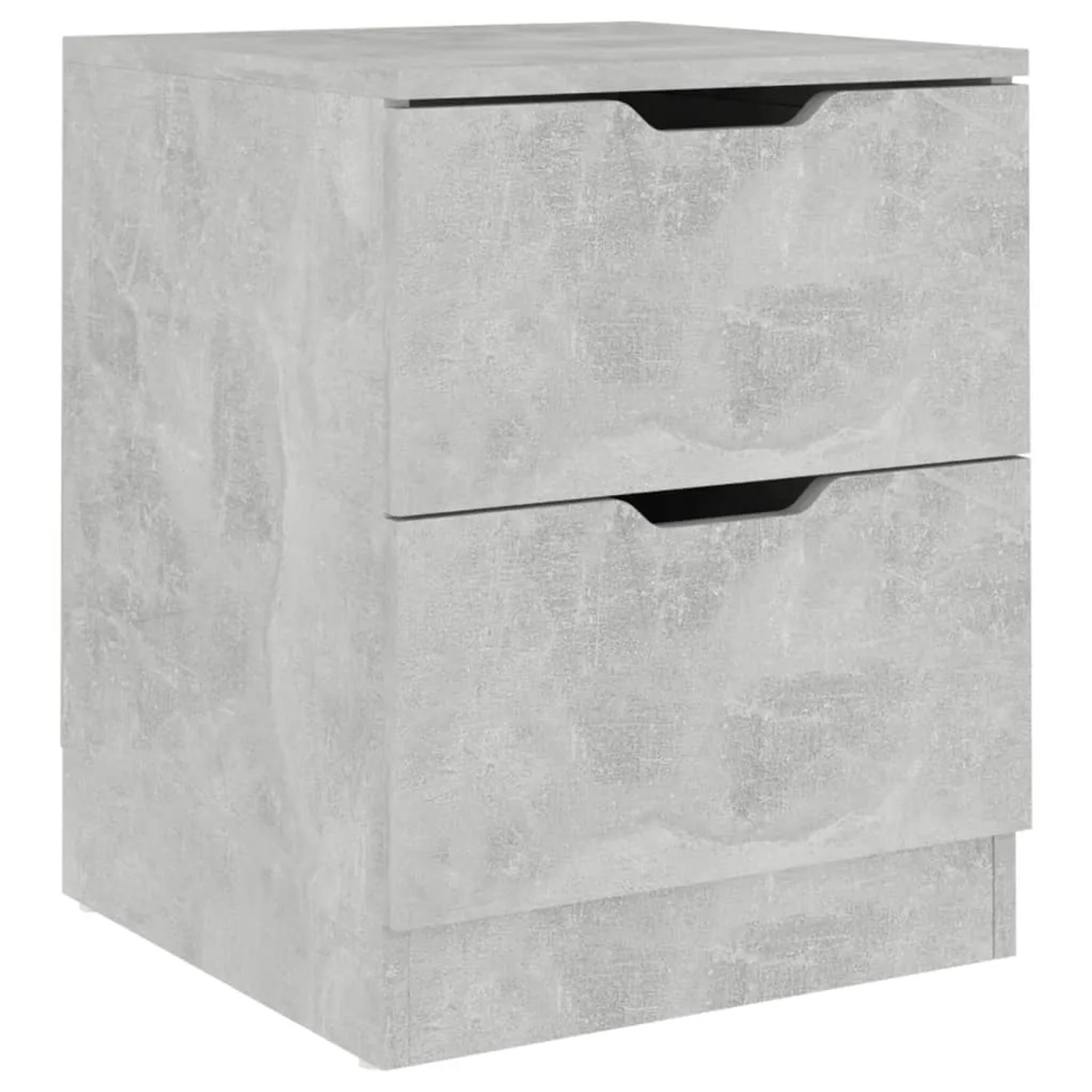 vidaXL Nachttisch Betongrau 40x40x50 cm Spanplatte 326731