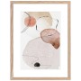 Moderner Bilderrahmen H950 in Eiche-Optik, 15x21 cm, mit abstraktem Bild.