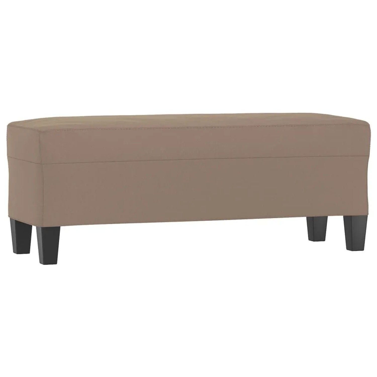 vidaXL Sitzbank Taupe 100x35x41 cm Mikrofasergewebe 349465