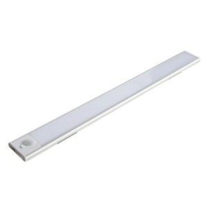 Pergart LED Lichtleiste für Gerätehaus mit Bewegungssensor und USB-Ladeanschluss.