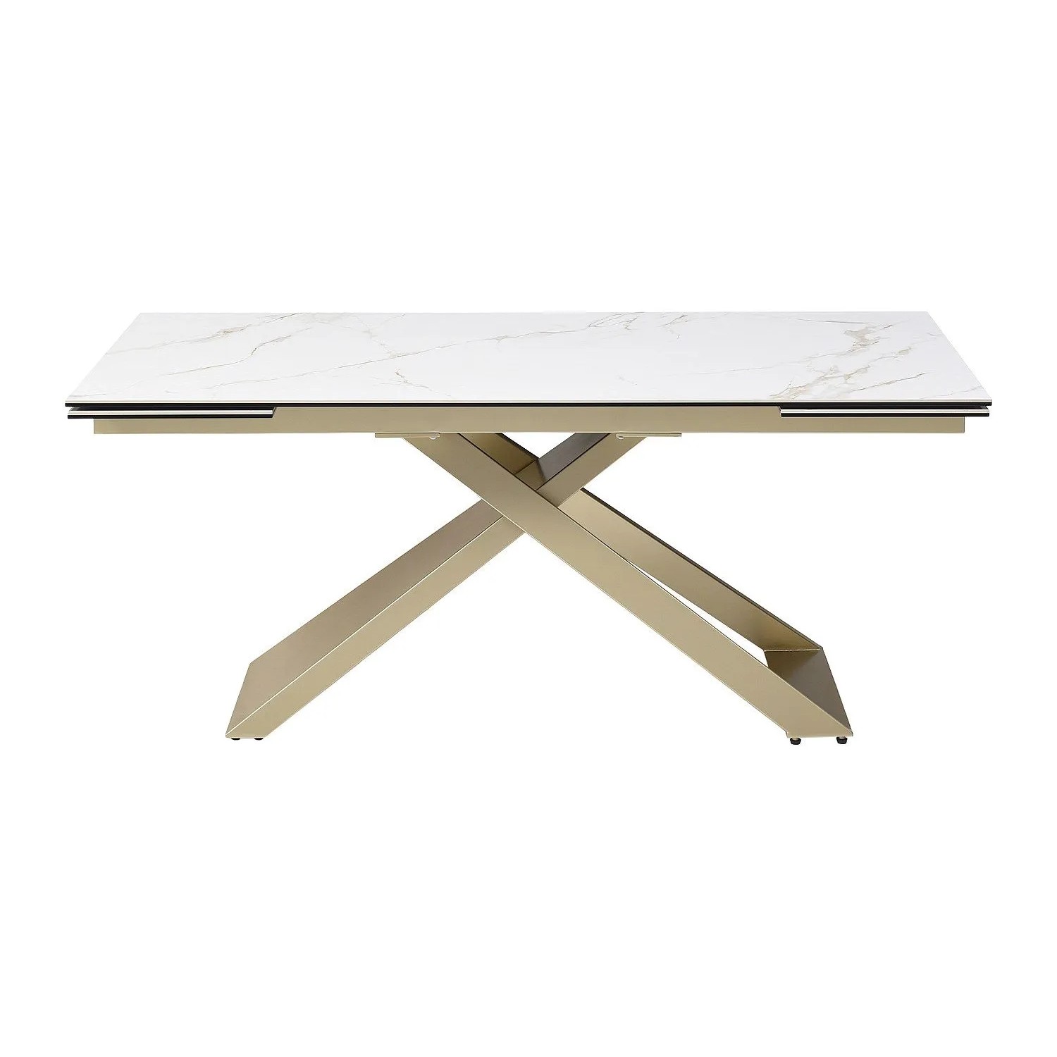 Vente-unique Esstisch Xerena Weiß 220 cm  260 cm  180 cm