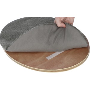 Detailaufnahme: Webstoffkissen mit Klettband vom Kerbl Wandkratzbaum Dolomit Tofana.