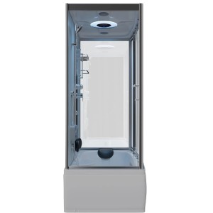 Tronitechnik Duschtempel Tinos 135x80 cm: Komplettdusche mit Wanne und Duschkabine.