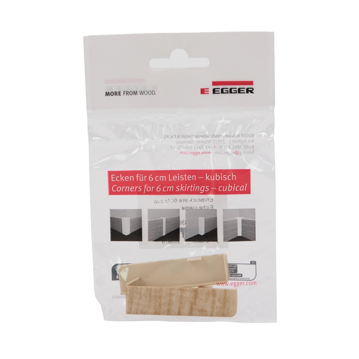 Egger Endstück 6 cm Eiche Creme 2 Stück günstig online kaufen
