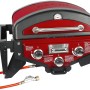 Roter El Fuego Tischgasgrill Smoker Medison mit 2 Brennern und Gasanschluss.