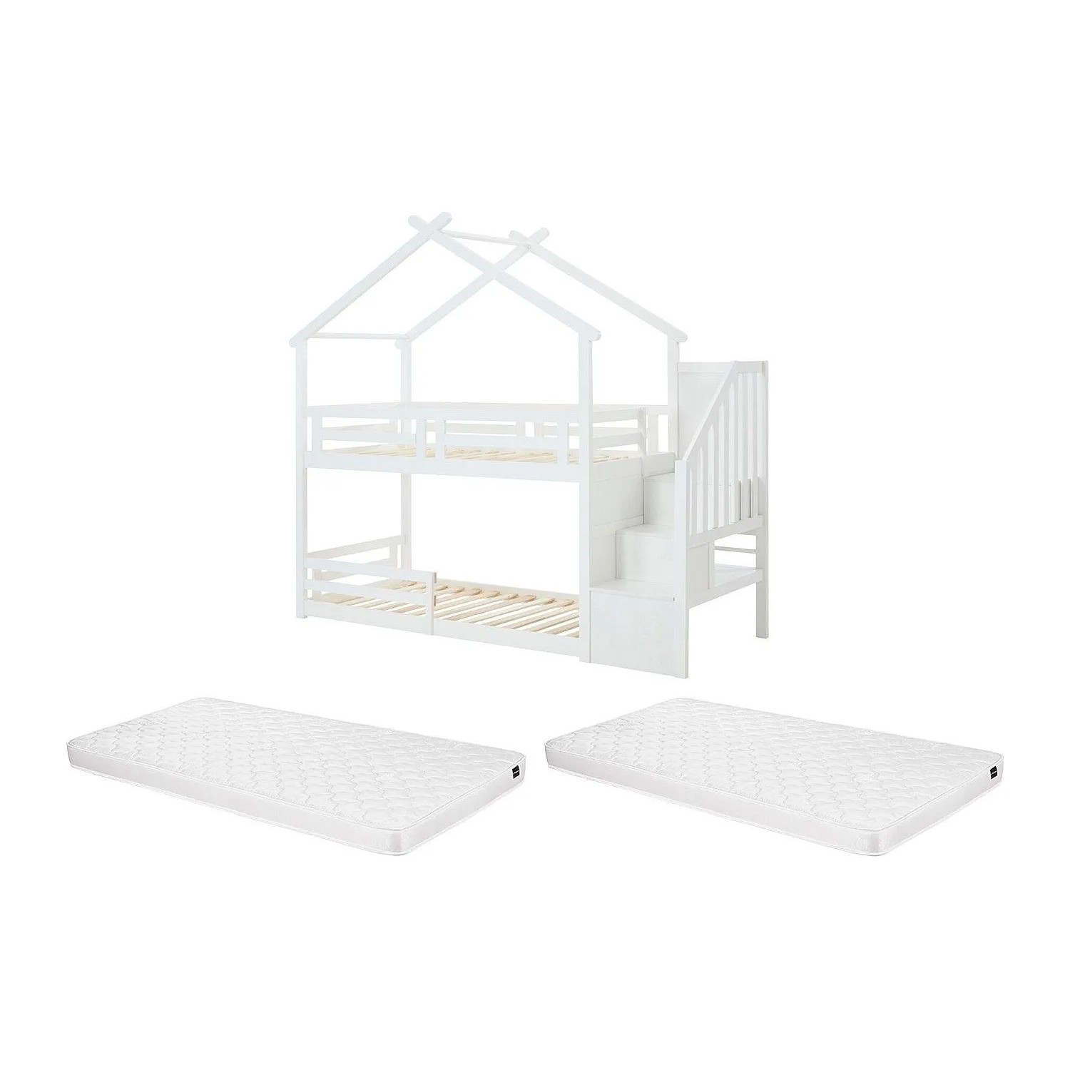 Vente-unique Etagenbett Talety Weiß 250 cm