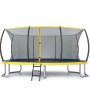 Zero Gravity Outdoor Trampolin 457x305cm TÜV GS Smartes Klappnetz mit Leiter und Bodenanker