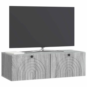 vidaXL Wandmontierter TV-Schrank Graues Sonoma 99 x 41 x 30 cm 898191