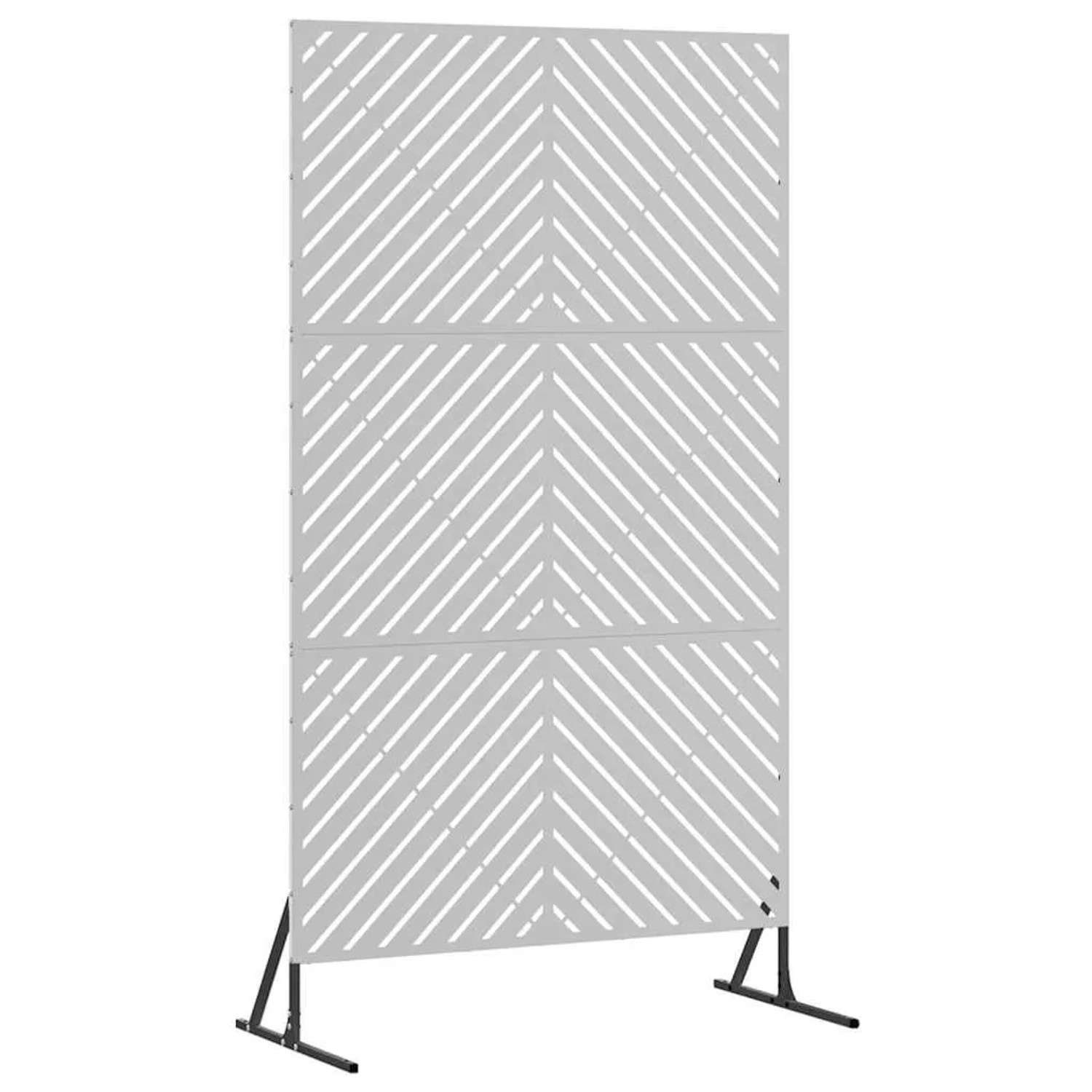 vidaXL Sichtschutz Grau 100 x 50 x 180 cm Stahl 868547 günstig online kaufen