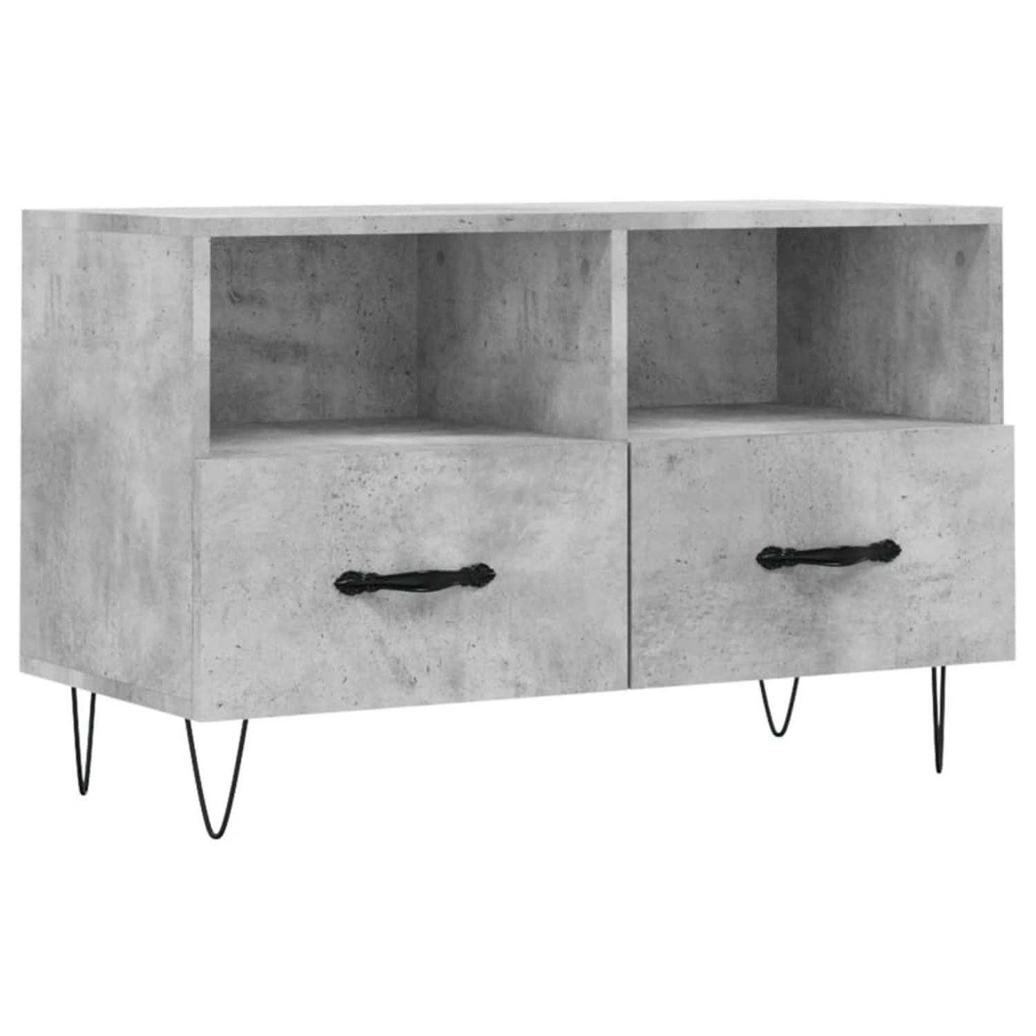 VidaXL TV-Schrank Betongrau 80x36x50 cm Holzwerkstoff  Modell 4 günstig online kaufen