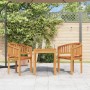 vidaXL Bananenstühle 2 Stk Massivholz Teak 48019_3
