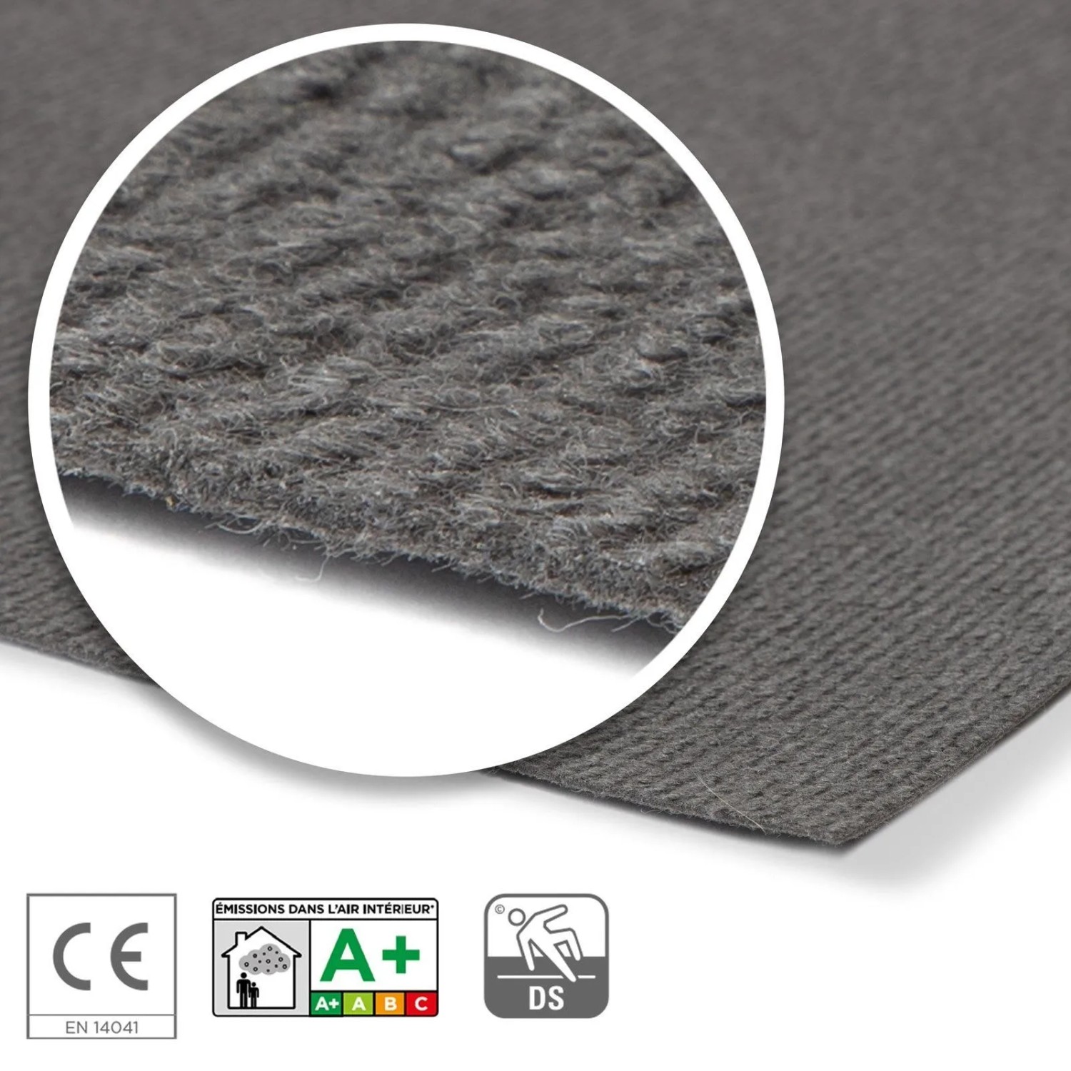 Floordirekt Messeteppich Sintra Pflegeleichter Gangläufer Grau 200 x 350 cm_4